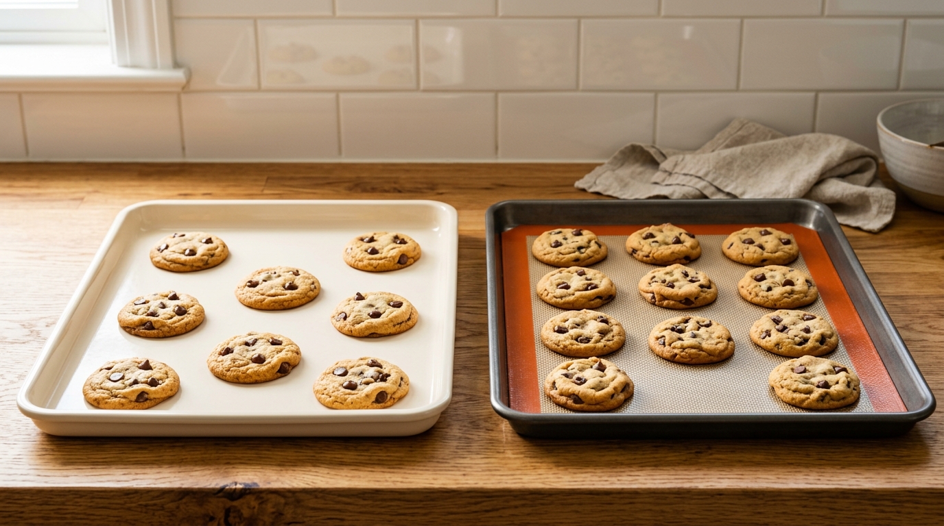 Caraway Bakeware vs Silpat Baking Sheet: Non-Toxic Oven Test