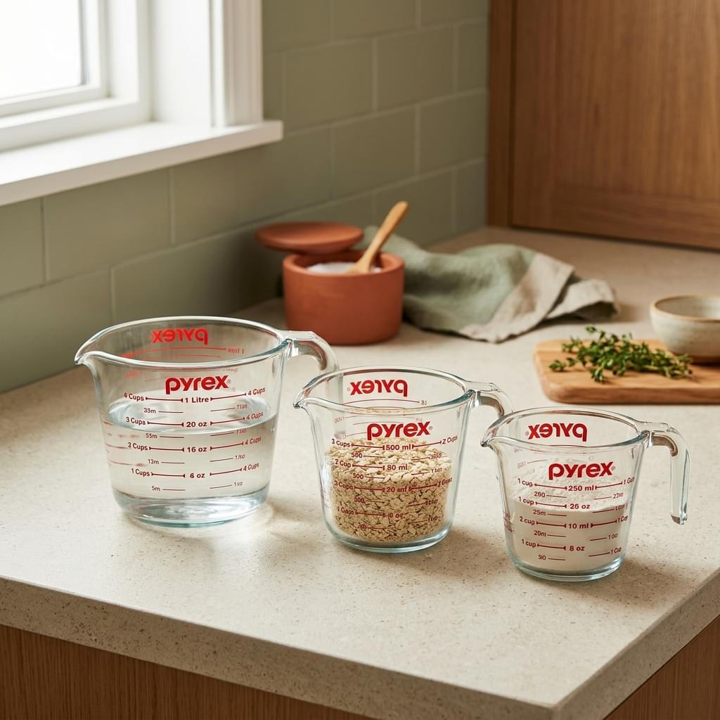 Pyrex 3-Piece Glass Measuring Cup Set