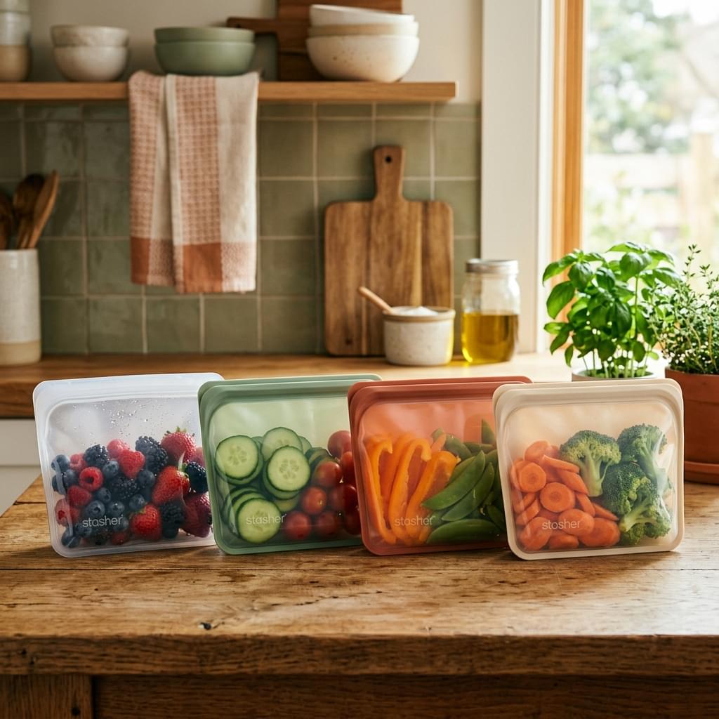Stasher Platinum Reusable Silicone Storage Bags